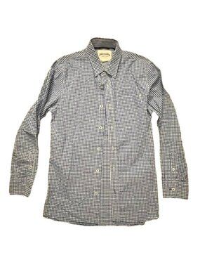 Johnnie B Blue Gingham Button-Down Long Sleeve Shirt Boys 11-12Y